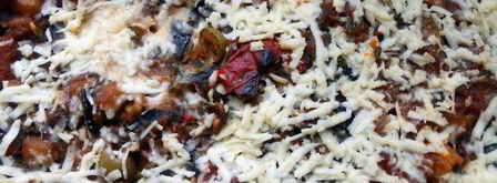 паста, запеченная со сливочно-куриным соусом и капонатой. Шаг 12