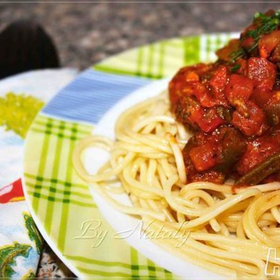 Рецепт спагетти по-вегетариански