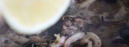 спагетти с дарами моря и маслинами. Шаг 10