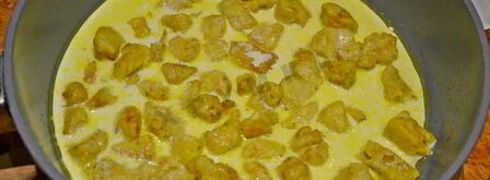 спагетти с курицей в сливочном соусе. Шаг 8