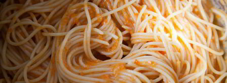 спагетти с соусом из печеного болгарского перца. Шаг 9