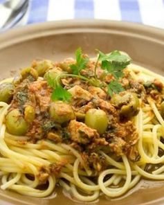 Спагетти с тунцом