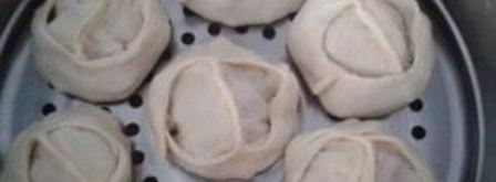 манты из слоеного теста. Шаг 9