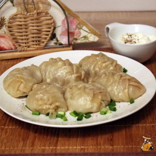 Рецепт мантов-косички с мясом