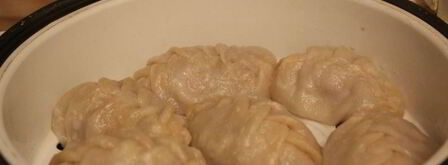 манты-косичка с мясом. Шаг 11