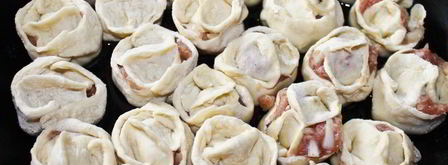 манты на сковороде. Шаг 13