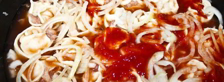 манты на сковороде. Шаг 16