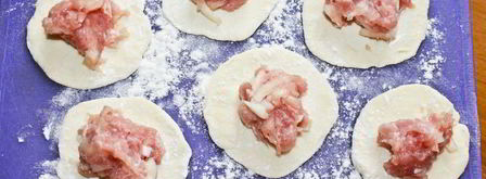 манты на сковороде. Шаг 9