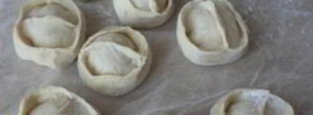 манты с фаршем и картошкой. Шаг 10