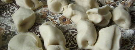 манты с мясом и картофелем. Шаг 8