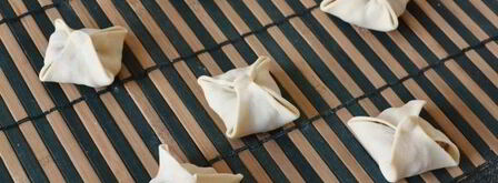 манты с мясом и картошкой. Шаг 21