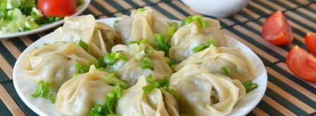 манты с мясом и картошкой. Шаг 28