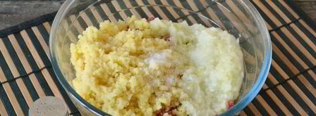 манты с мясом и картошкой. Шаг 14