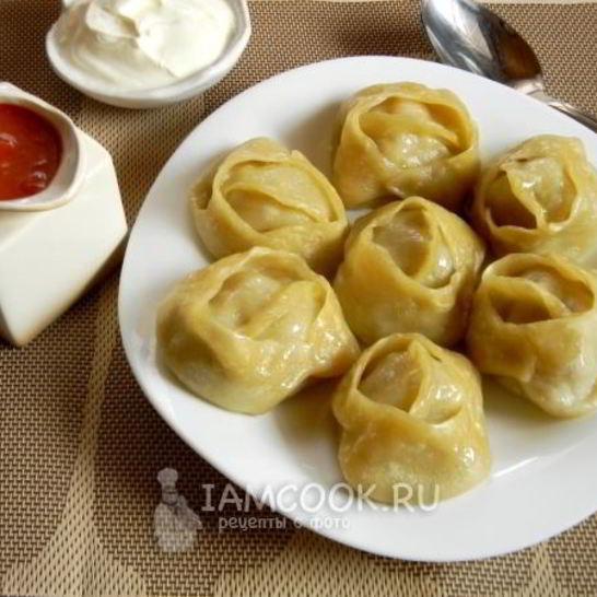Рецепт мантов с мясом