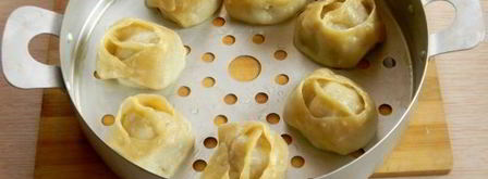 манты с мясом. Шаг 19