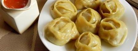 манты с мясом. Шаг 20