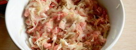 манты с мясом. Шаг 12