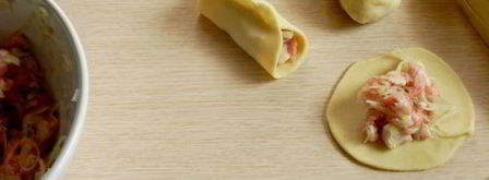 манты с мясом. Шаг 15