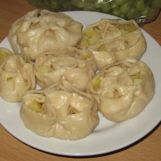 Рецепт мантов с овощами