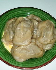 Манты с тыквой и фаршем