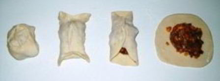 манты с тыквой и фаршем. Шаг 7