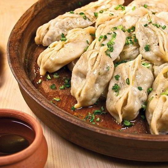 Рецепт мантов с тыквой и куриным фаршем