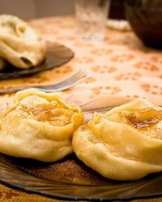 Манты с тыквой и мясом по-узбекски