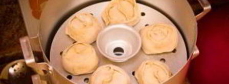 манты с тыквой и мясом по-узбекски. Шаг 11