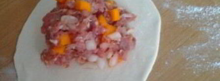 манты с тыквой и мясом. Шаг 5