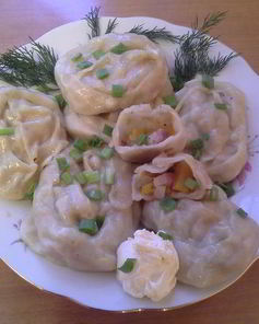 Манты с тыквой