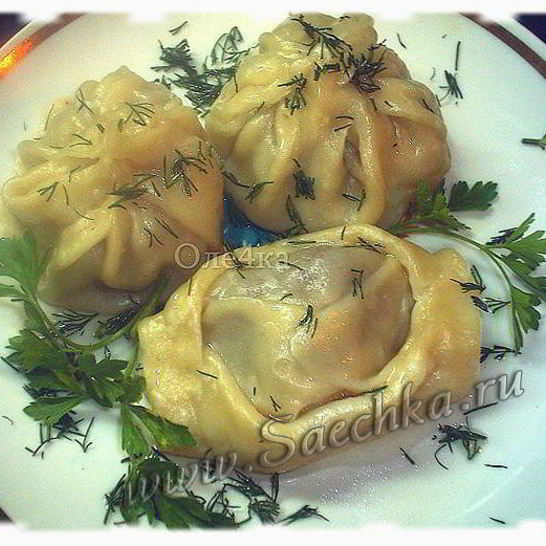 Рецепт мантов в пароварке