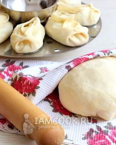 Тесто на манты без яиц