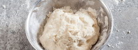 тесто на манты на минералке. Шаг 6