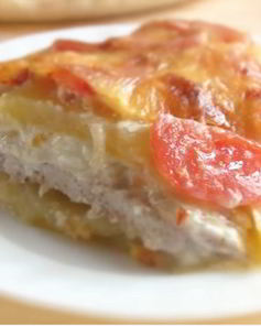 Картофель с мясом по-французски