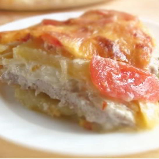 Рецепт картофеля с мясом по-французски