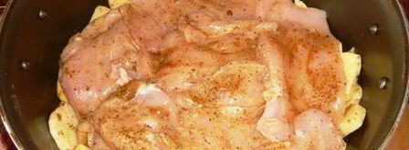 картошка по-французски с курицей. Шаг 5