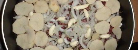 картошка с мясом по-французски. Шаг 6