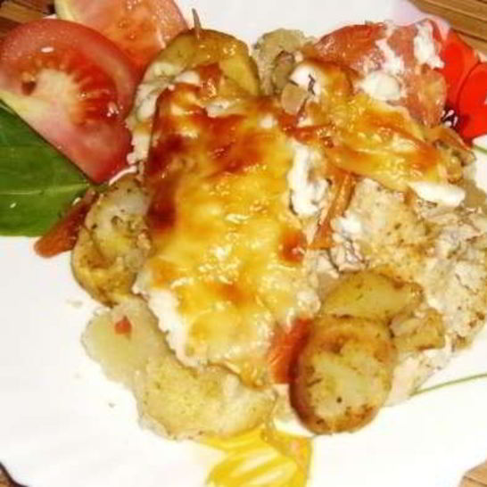 Рецепт курицы по-французски с картошкой