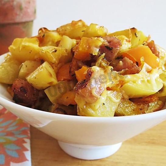 Рецепт мяса по-французски на сковороде с картошкой