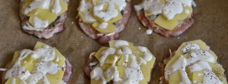 мясо по-французски с грибами. Шаг 11