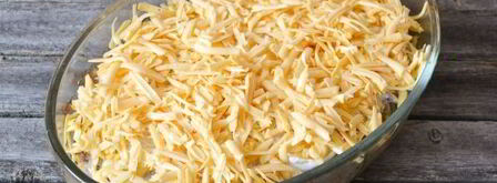 мясо по-французски с картофелем и фаршем. Шаг 16