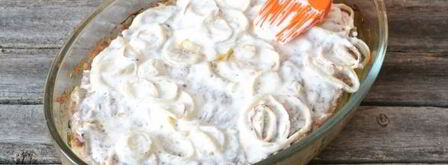 мясо по-французски с картофелем и фаршем. Шаг 14