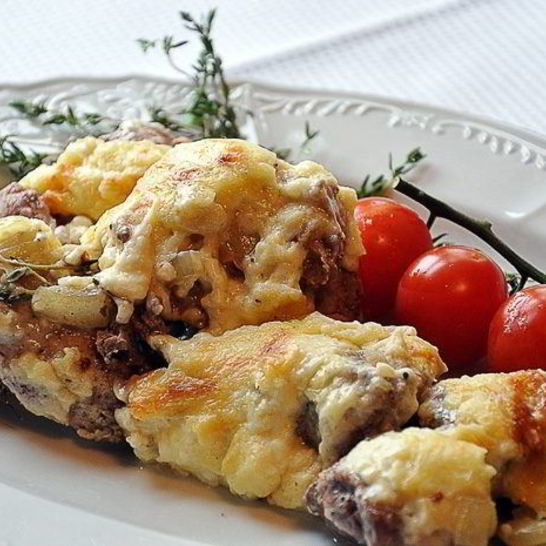 Рецепт мяса по-французски с картофелем