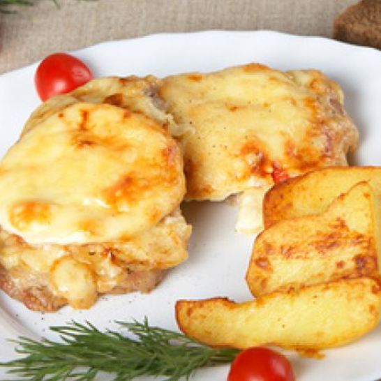 Рецепт мяса по-французски с жареным картофелем