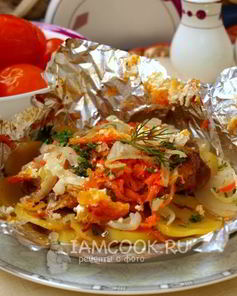 Мясо по-французски в фольге в духовке