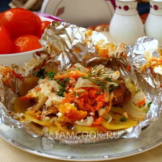 Рецепт мяса по-французски в фольге в духовке
