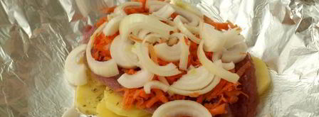 мясо по-французски в фольге в духовке. Шаг 8