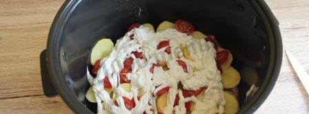 мясо по-французски в мультиварке с картофелем. Шаг 10