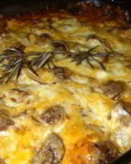 Свинина по-французски с грибами