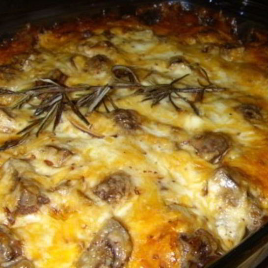 Рецепт свинины по-французски с грибами